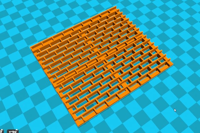 stl file fondant brick wall cutter icing embossing molds 3d print model 3D Принт Модель .c4d .max .obj .3ds .fbx .stl .blend 
