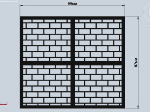 stl file fondant brick wall cutter icing embossing molds 3d print model 3D Принт Модель