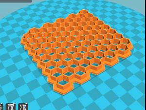 stl file fondant honeycombs embosser cutter icing molds 3d print model 3D 프린트 모델