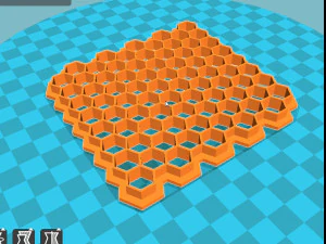 fichier stl fondant nid d'abeilles gaufreur moules &agrave; gla&ccedil;age mod&egrave;le d'impression 3d Modèles 3D en vedette