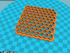 stl file fondant honeycombs embosser cutter icing molds 3d print model 3D Print Model