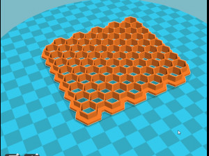 stl file fondant honeycombs embosser cutter icing molds 3d print model 3D Print Model