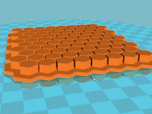 stl file fondant honeycombs embosser cutter icing molds 3d print model Modelo de impresión 3D