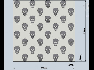 stl file fondant the skull embosser cutter icing embossing molds -cookie cutter for printing on 3d p 3D 프린트 모델