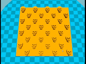 stl file fondant the skull embosser cutter icing embossing molds -cookie cutter for printing on 3d p 3D 프린트 모델