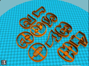 set stl file numbers -cookie cutter 3d print model 3D Print Model