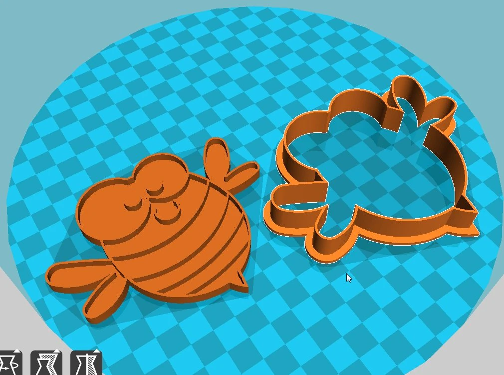 stl file bee cookie cutter for printing on 3d printer 3D Print Model .c4d .max .obj .3ds .fbx .stl .blend 
