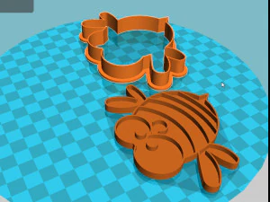 stl file bee cookie cutter for printing on 3d printer 3D Print Model