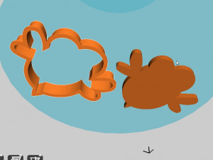stl file bee cookie cutter for printing on 3d printer 3D 打印模型