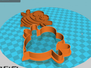 stl file bee cookie cutter for printing on 3d printer 3D 打印模型