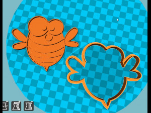 stl file bee cookie cutter for printing on 3d printer 3D 打印模型