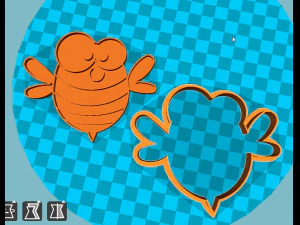 stl file bee cookie cutter for printing on 3d printer 3D Print Model