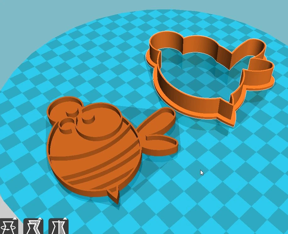 stl file honey bee cookie cutter for printing on 3d printer 3D Print Model .c4d .max .obj .3ds .fbx .stl .blend 