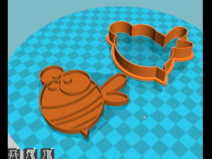 stl file honey bee cookie cutter for printing on 3d printer 3D 프린트 모델