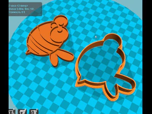 stl file honey bee cookie cutter for printing on 3d printer 3D Print Model
