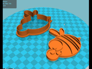 stl file honey bee cookie cutter for printing on 3d printer 3D Print Model