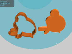 stl file honey bee cookie cutter for printing on 3d printer 3D Print Model