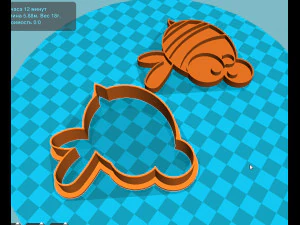 stl file honey bee cookie cutter for printing on 3d printer 3D Print Model