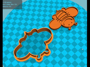 stl file bee cookie cutter for printing on 3d printer 3D Print Model