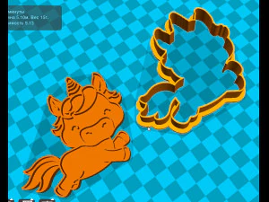 stl file unicorn cookie cutter for printing on 3d printer 3d print model 3D Print Model