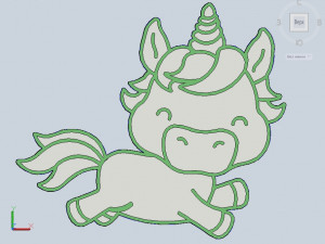 stl file unicorn cookie cutter for printing on 3d printer 3d print model Modelo de impresión 3D