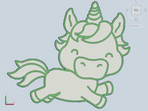 stl file unicorn cookie cutter for printing on 3d printer 3d print model 3D Print Model