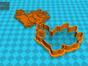 stl file unicorn cookie cutter for printing on 3d printer 3d print model Modelo de impresión 3D