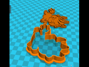stl file unicorn cookie cutter for printing on 3d printer 3d print model Modelo de impresión 3D