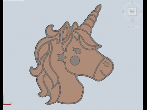 stl file unicorn cookie cutter for printing on 3d printer 3d print model 3D Print Model