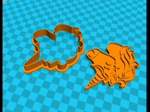 stl file unicorn cookie cutter for printing on 3d printer 3d print model 3D Print Model