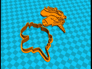 stl file unicorn cookie cutter for printing on 3d printer 3d print model 3D Print Model