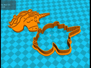 stl file unicorn cookie cutter for printing on 3d printer 3d print model 3D Print Model