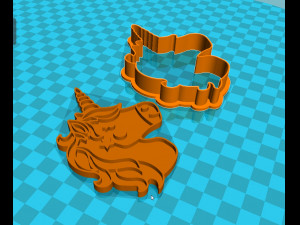 stl file unicorn cookie cutter for printing on 3d printer 3d print model 3D Print Model