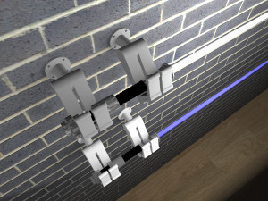 stl file for printing on a 3d printer wall mount lightsaber display 3D Print Model