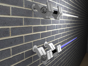 stl file for printing on a 3d printer wall mount lightsaber display 3D Print Model