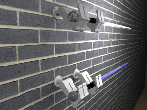 stl file for printing on a 3d printer wall mount lightsaber display 3D Print Model