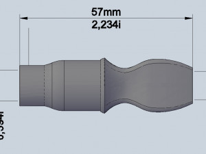 digital file hookah mouthpiece for printing on a 3d printer 3D Print Model
