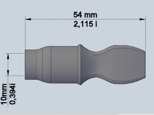 digital file hookah mouthpiece for printing on a 3d printer 3D Print Model