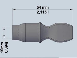 digital file hookah mouthpiece for printing on a 3d printer 3D Print Model