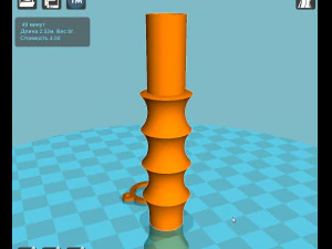 stl digital file hookah mouthpiece for printing on a 3d printer 3D Print Model