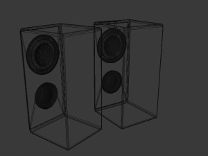 speakers 3D Model
