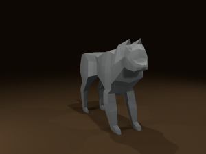 dog low poly 3D Модель