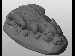 sleeping dragon 3D Print Model