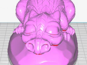 sleeping dragon 3D Print Model