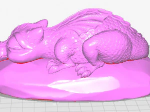 sleeping dragon 3D Print Model
