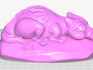 sleeping dragon 3D Print Model