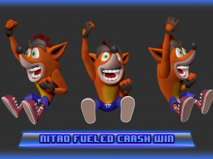 3d printable crash team racing nitro fueled based crash bandicoot 3D 打印模型