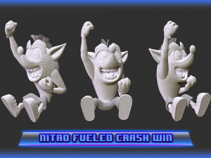 3d printable crash team racing nitro fueled based crash bandicoot 3D 打印模型