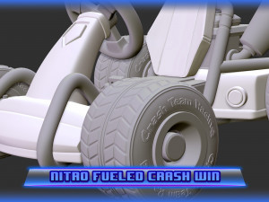 3d printable crash team racing nitro fueled based crash bandicoot 3D 打印模型