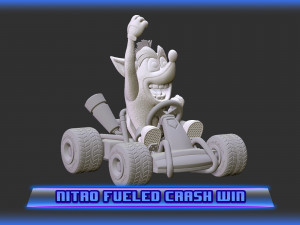 3d printable crash team racing nitro fueled based crash bandicoot 3D 打印模型